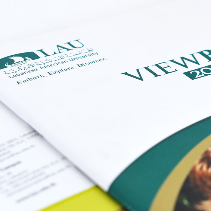 brochures and catalogues design for LAU university