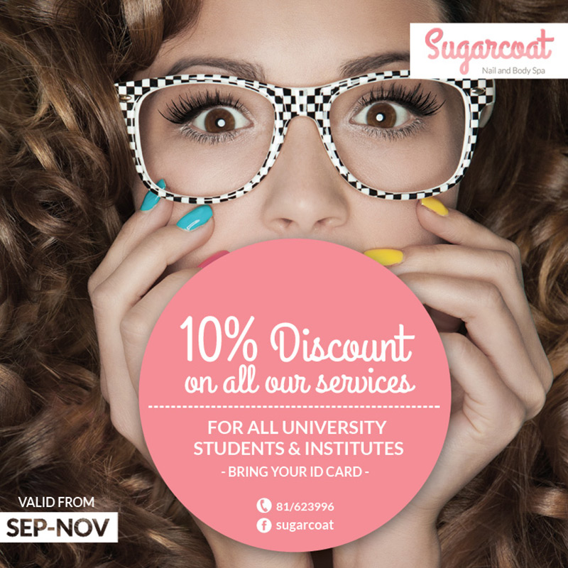 Sugarcoat ad promotion for 10% discount - marketing