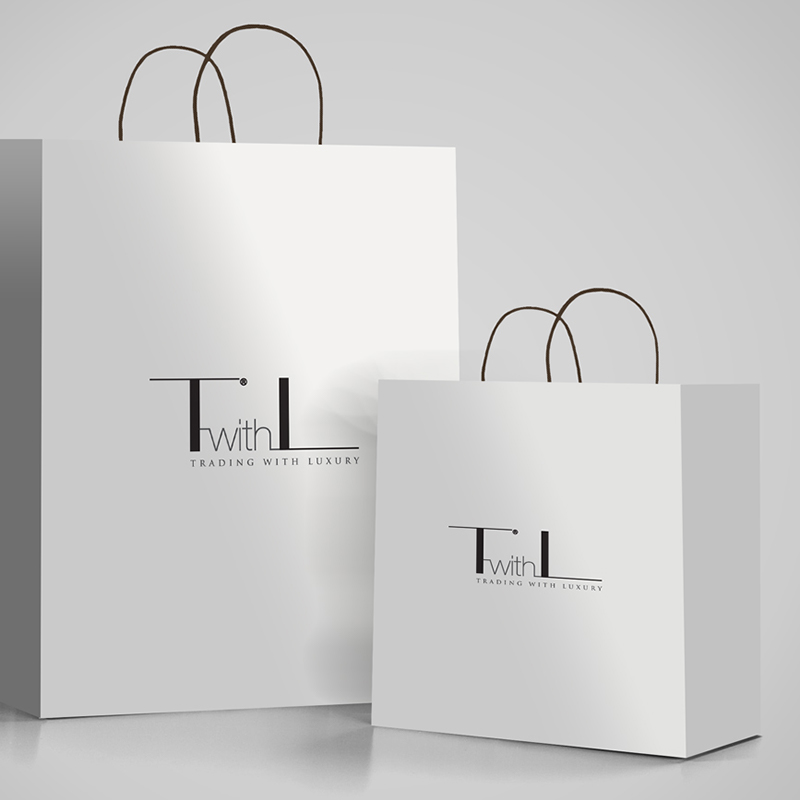 TwithL brand & logo design on bags